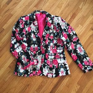 Forever 21 flower blazer